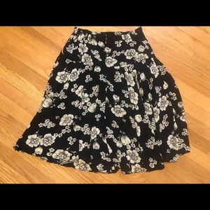 Vintage Flowery Blue Skirt